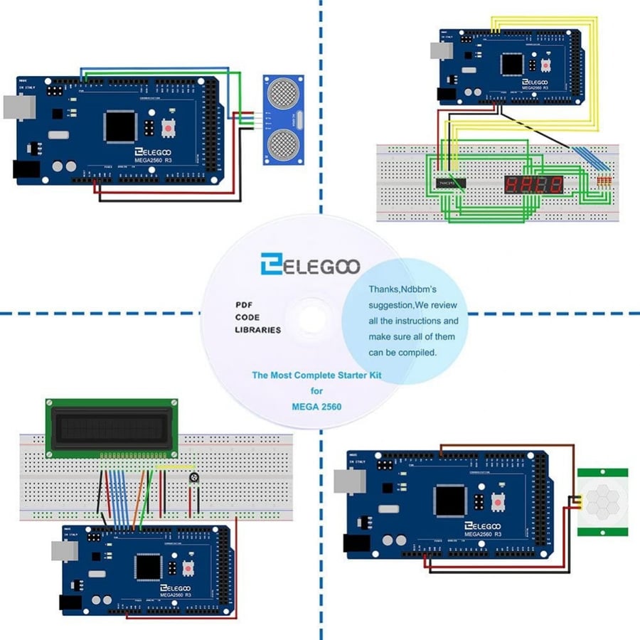 ELEGOO Mega R3 Project The Most Complete Ultimate Starter Kit