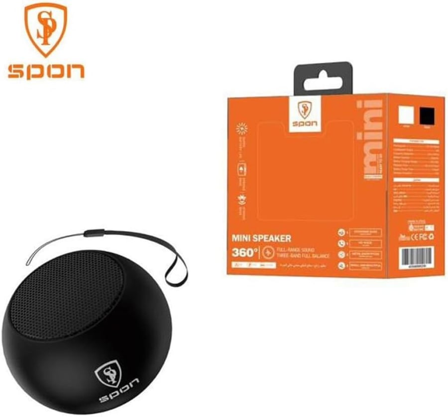 Mini sponge black speaker headset