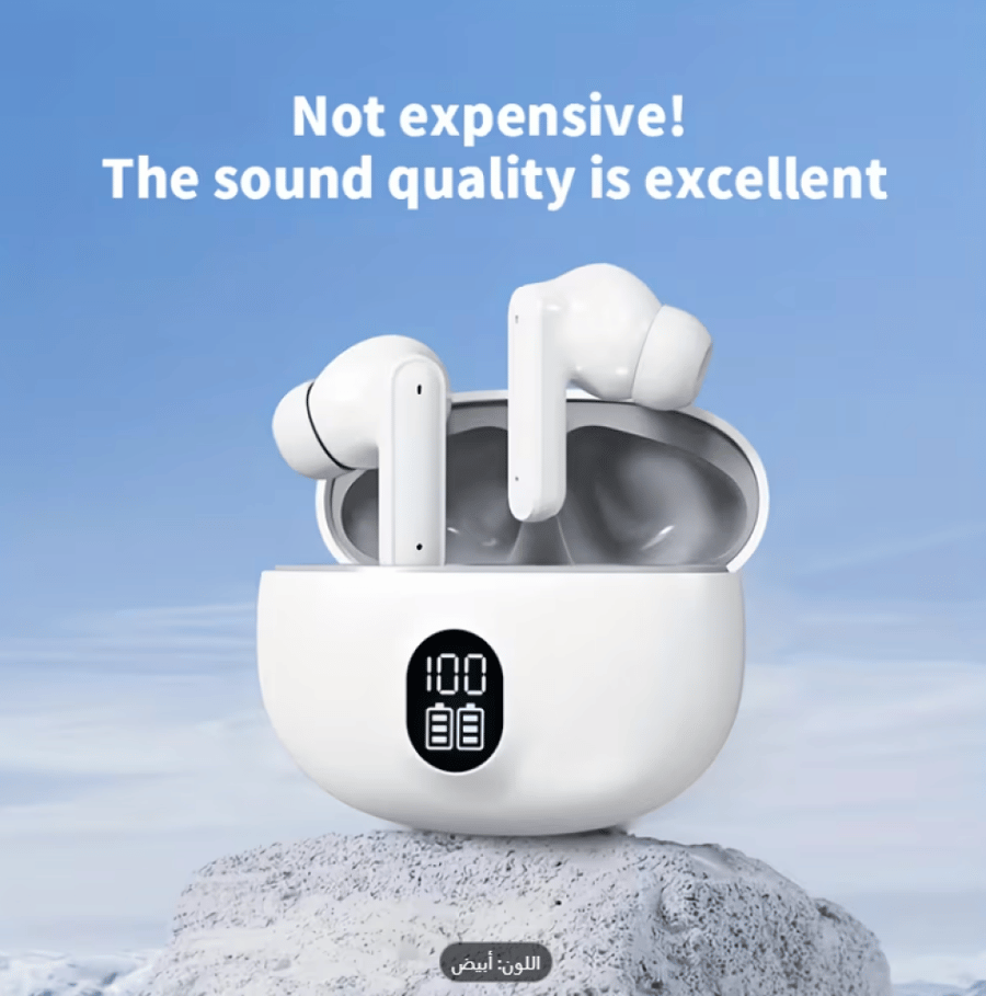 سماعات ايربودز لون ابيض Hi-Fi
