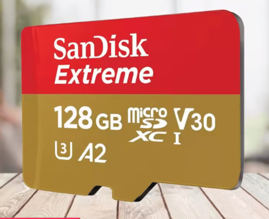 SanDisk Extreme microSDXC UHS-I بسعة 128 جيجابايت