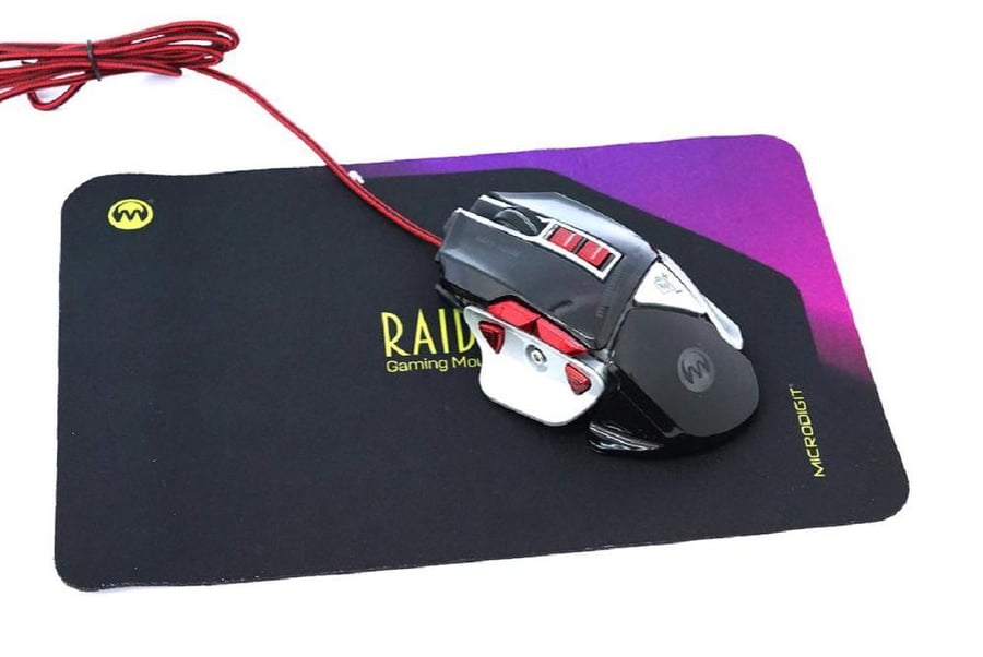 ماوس العاب سلكي مع لوحة ماوس RAIDER Gaming Mouse Combo