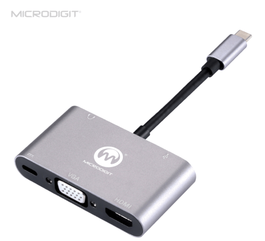 محول  مايكرودجت  TYPE-C HUB 4K 5 IN 1