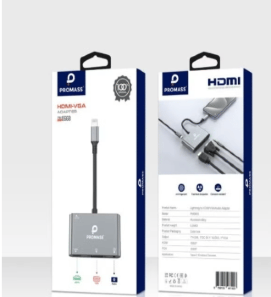 محول  بروماس-HDMI-VGA-Lightning
