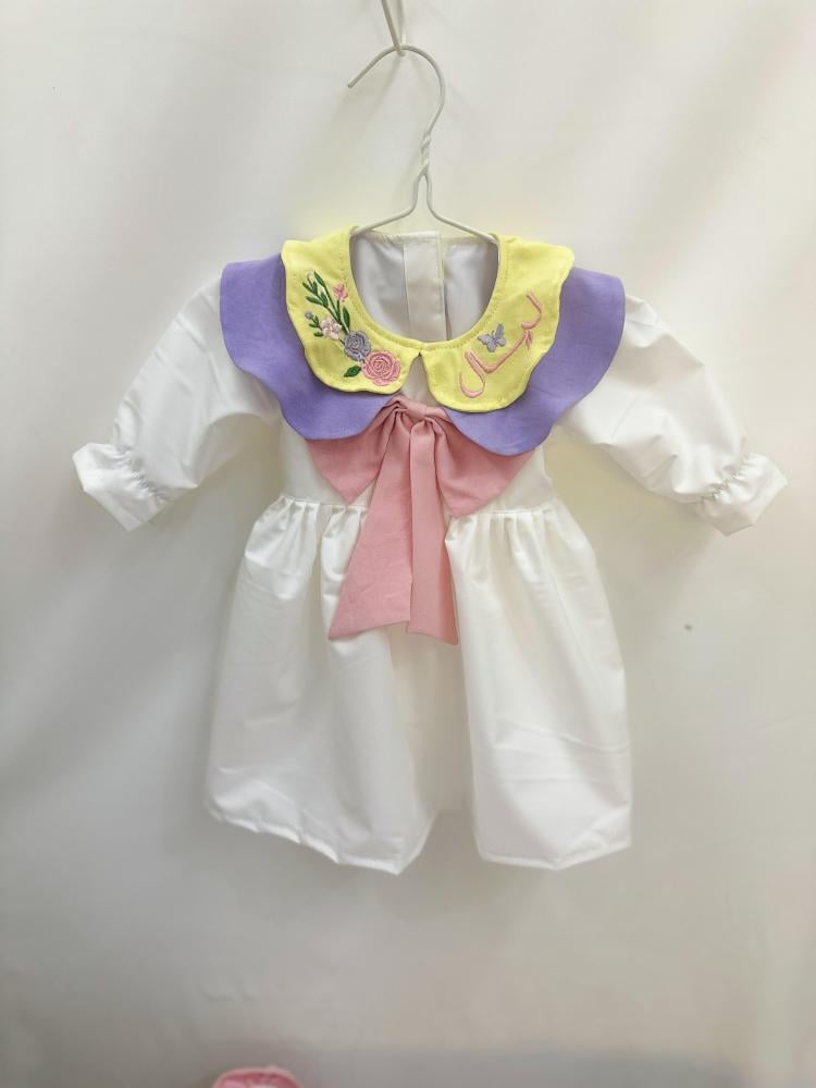 Baby set with flower design without the blanket