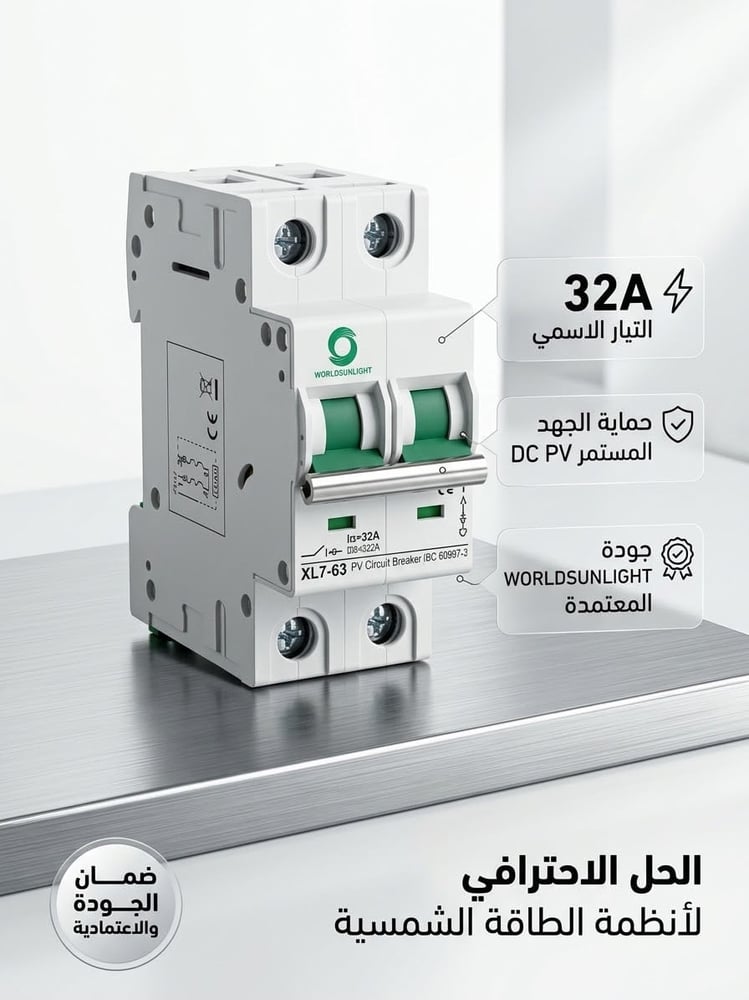 قاطع DC 32A 500v