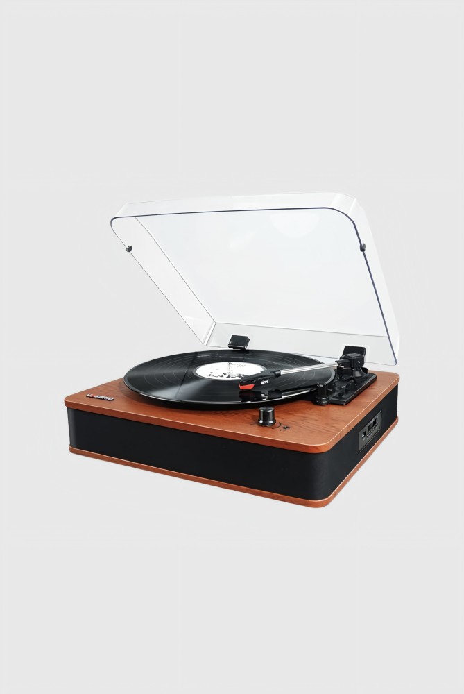 VOSTERIO Bluetooth Record Player Versatile Turntable with Speakers