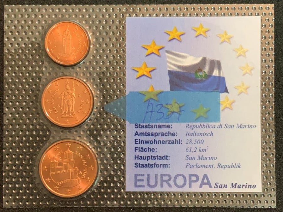 San Marino country coin set