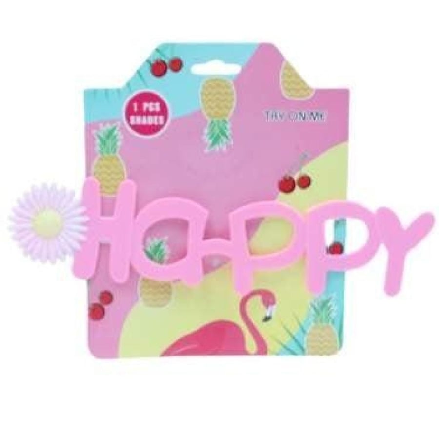 نظارة أطفال بكلمة HAPPY – تصميم زهرة مرح