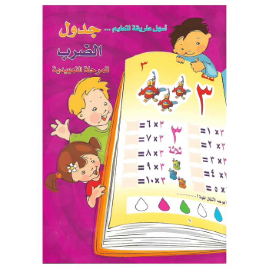 كتاب تعليم جدول الضرب للأطفال من 1 إلى 12 – 16 صفحة