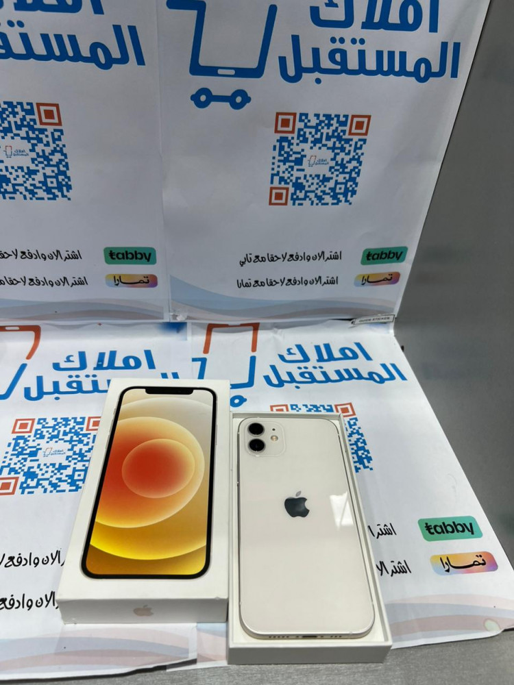 مستخدم - ايفون 12  ابيض 128 قيقا