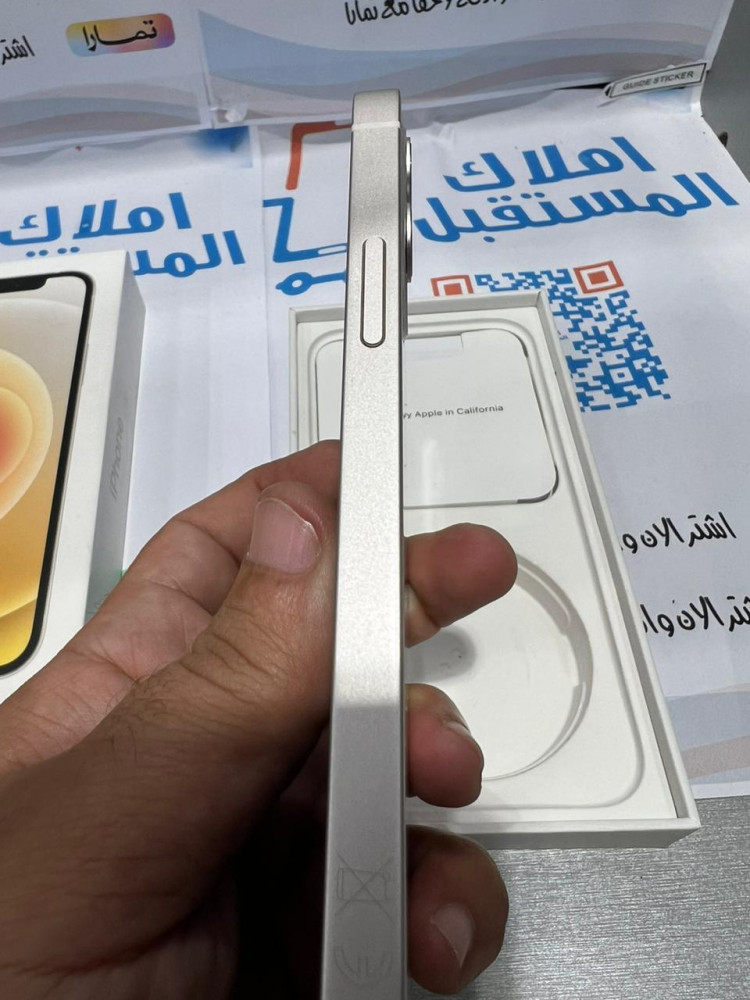 مستخدم - ايفون 12  ابيض 128 قيقا