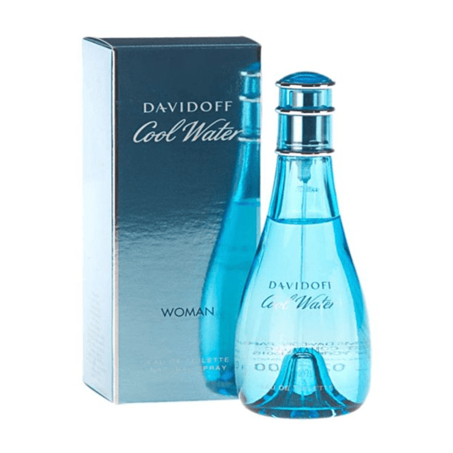 Cool Water perfume from Davidoff for women - 100 ml - Eau de Toilette