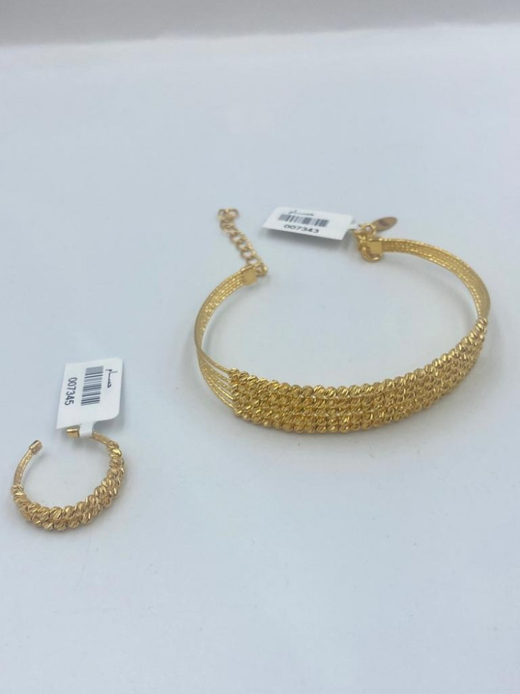 21 karat bracelet + ring set