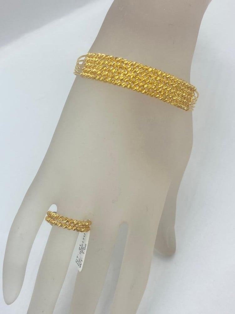 21 karat bracelet + ring set
