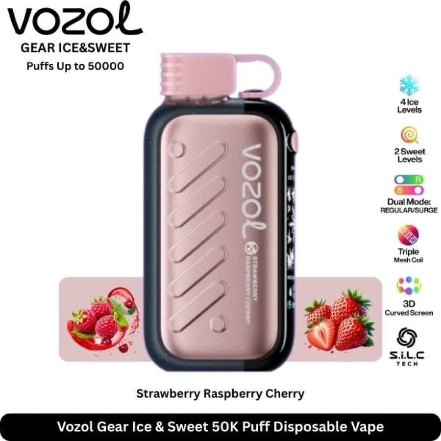 فوزول قير ايس & سويت 50 الف موش 50 نيكوتين VOZOL GEAR ICE & SWEET