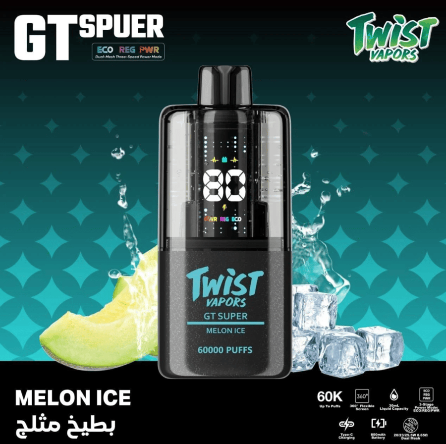 تويست 60 الف موش 20 نيكوتين TWIST VAPORS GT SPUER