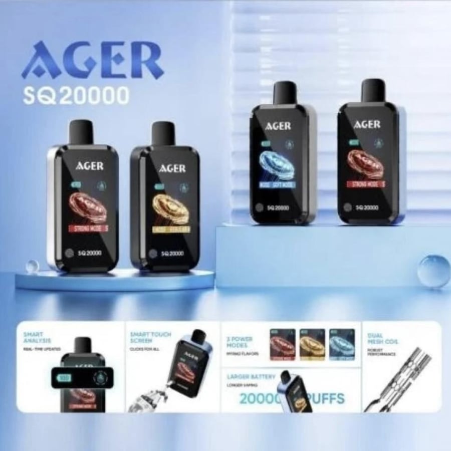 سحبة اجير اس كيو 20 الف موش 50 نيكوتين AGER SQ 20000