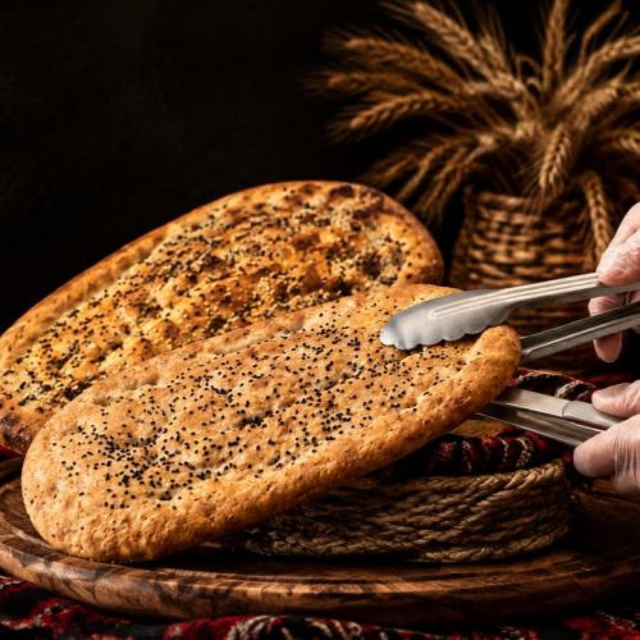 خبز تنور بدون حشوة