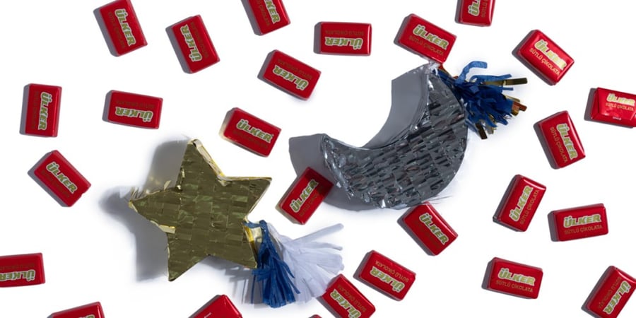 small moon pinata