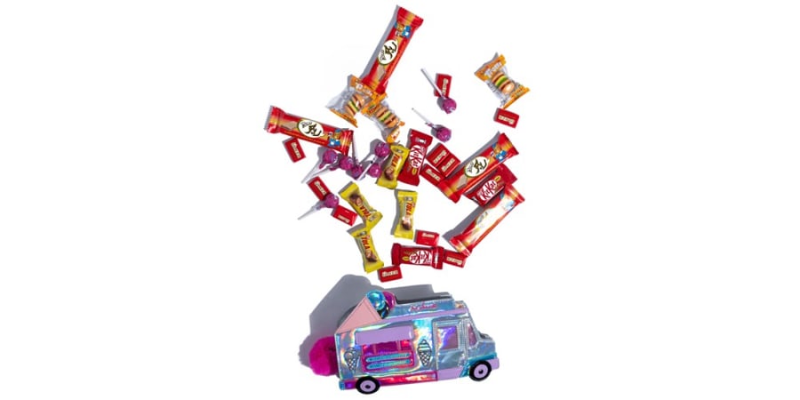 حقيبة سيارة الآيس كريم/ ice cream car bag