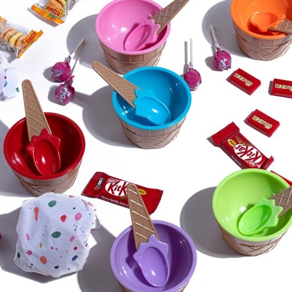 صحن الآيس كريم/ colorful ice cream bowl