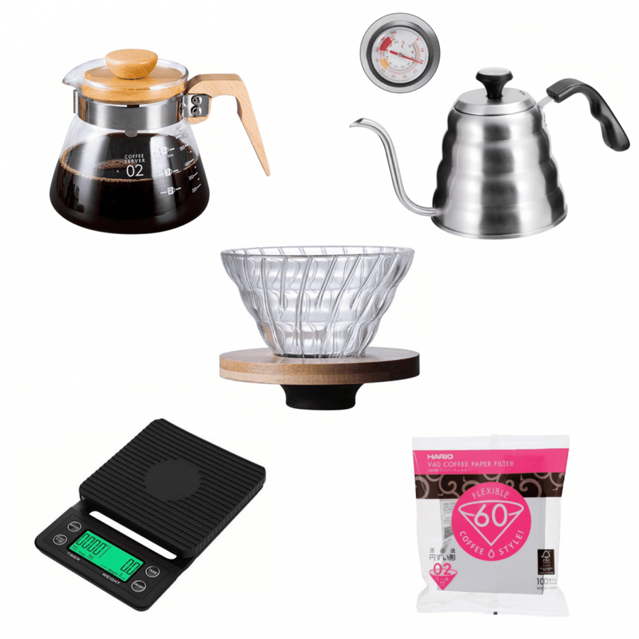 مجموعة تقطير V60 متكاملة إيليقنت
