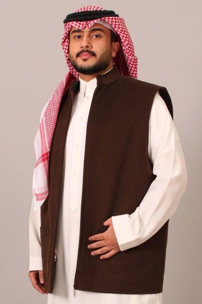 صديري قماش كشميري فرو طفيلي طبيعي عودي