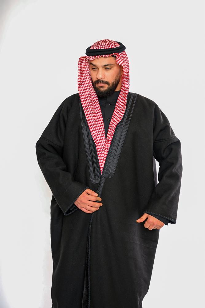 فروة ووبر اكريليك سادة - اسود
