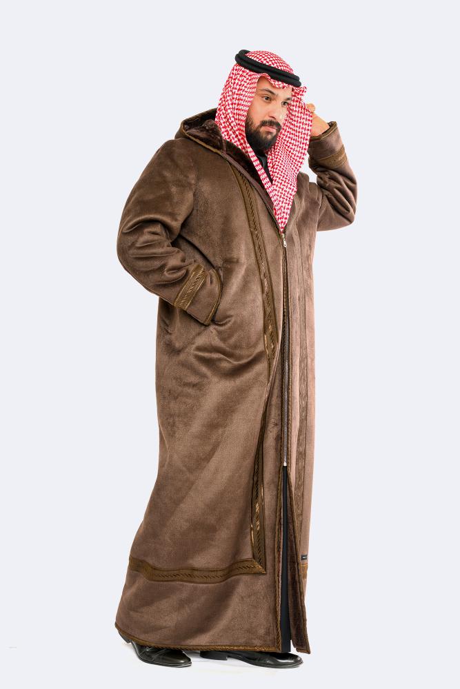 دقلة مخمل شريط حريري - بني