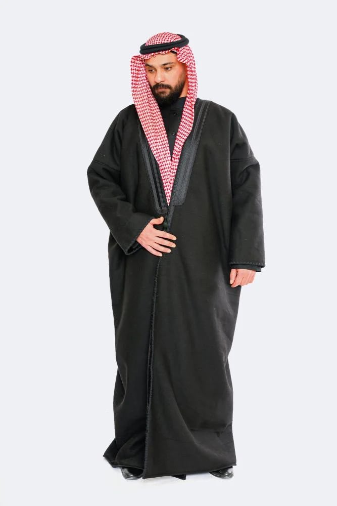 فروة ووبر اكريليك سادة - اسود