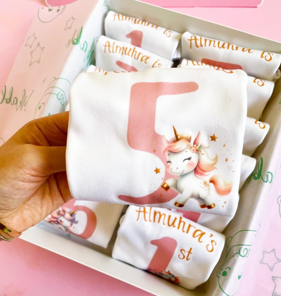 Baby Unicorn - Monthly Milestone Set