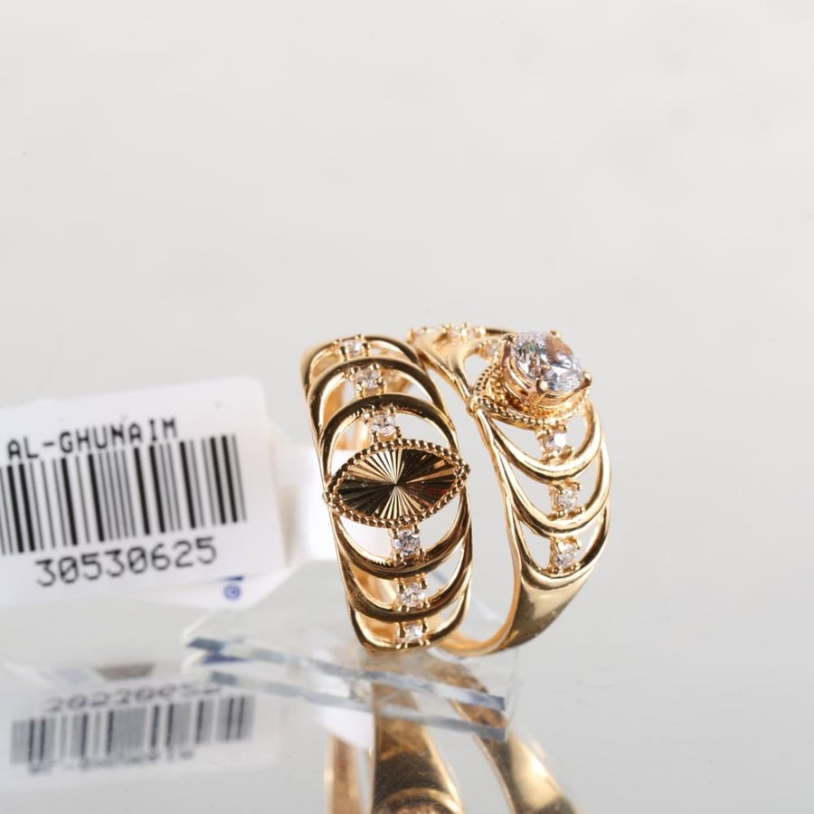 Twinz ring, 21 karat