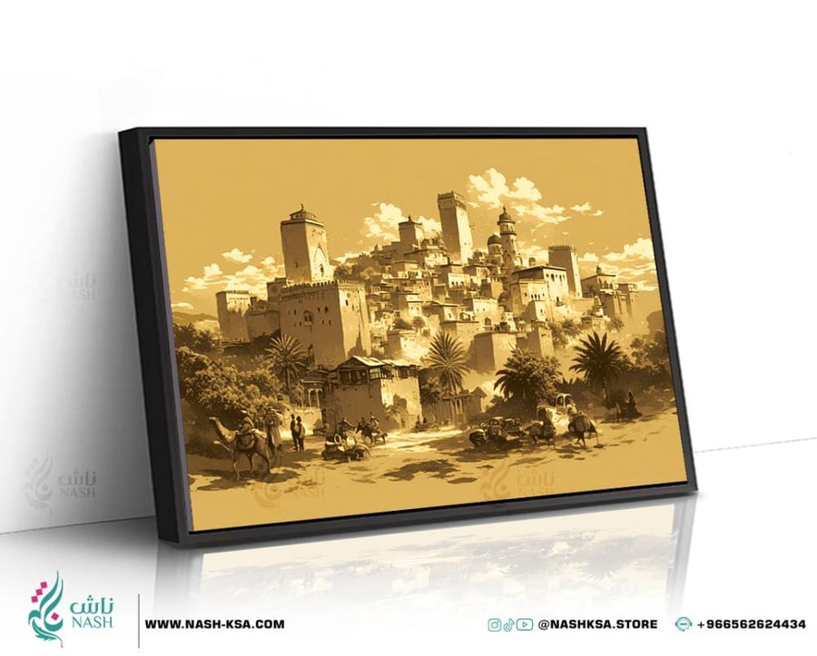 ابداع لوحة جدارية كانفس تصميم قصر الضياء
