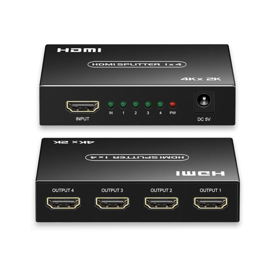 موزع سبليتر HDMI Splitter لتشغيل 4 شاشات
