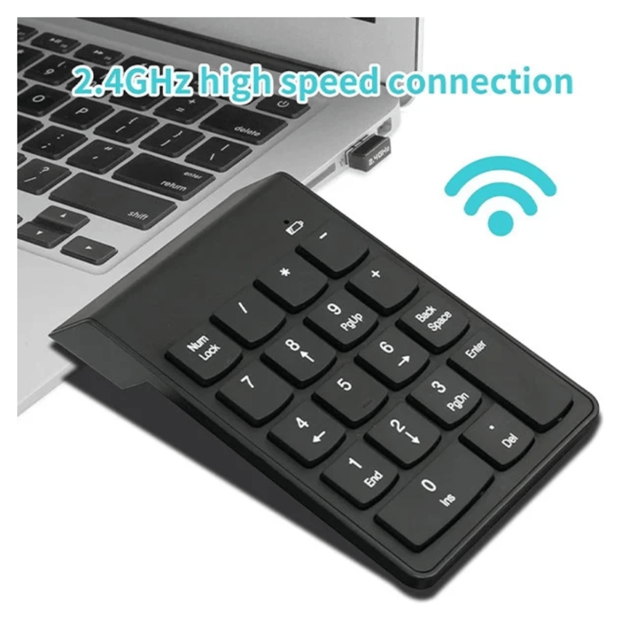 كيبورد ارقام لاسلكي صغير يركب على اللابتوب والنوت بوك / mini numeric keypad