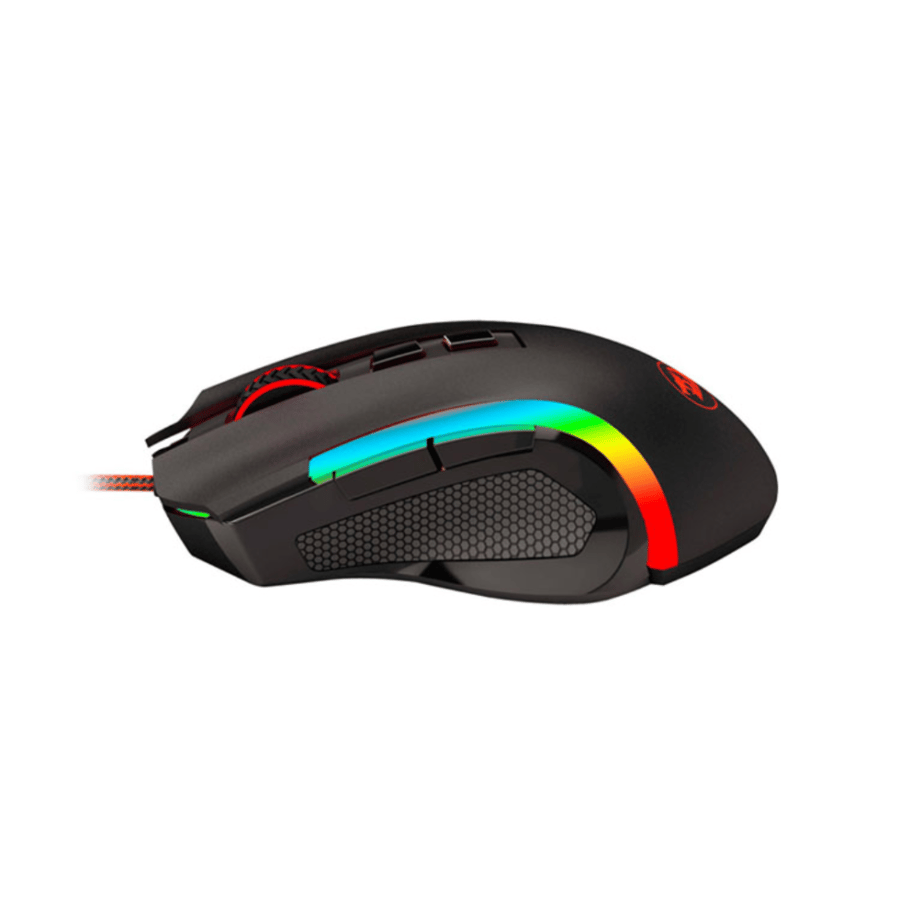 ريدراجون جريفين M607 ماوس قيمنق إضاءة RGB دقة 7200 DPI تقنية التوصيل USB - اسود