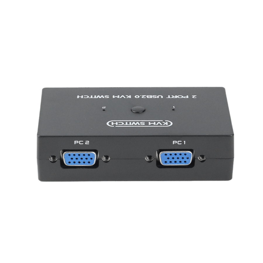 محول كيه في ام يتضمن منفذين VGA، محول كيه في ام USB VGA لـ 4 اجهزة كمبيوتر تشارك شاشة واحدة و3 اجهزة USB طابعة ماسح ضوئي، والكيبورد، والماوس، مع 2 كيبل كيه في ام