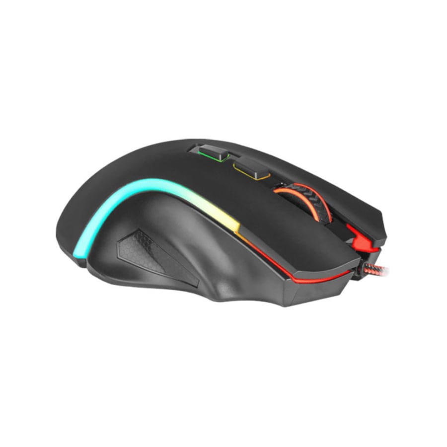 ريدراجون جريفين M607 ماوس قيمنق إضاءة RGB دقة 7200 DPI تقنية التوصيل USB - اسود