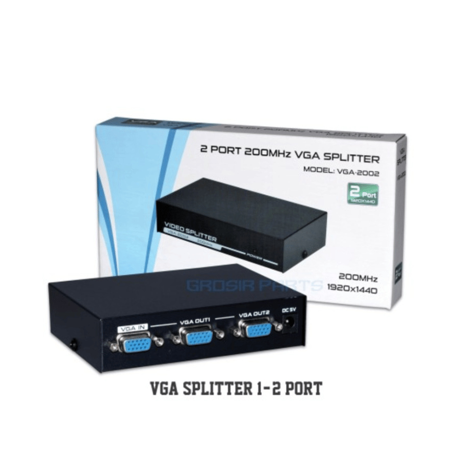 موزع سبليتر VGA لتشغيل الكمبيوتر على شاشتين