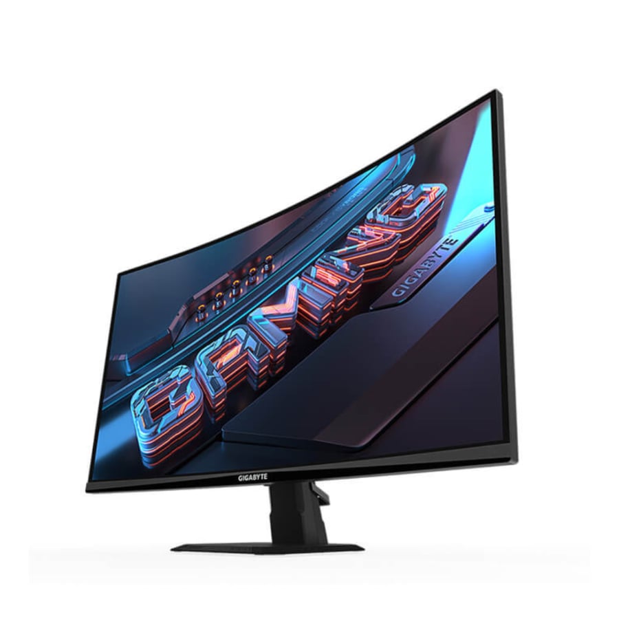 جيجابايت GS27FC شاشة العاب منحنية 27 بوصة، فل اتش دي ، ، 180 هيرتز، سرعة الاستجابة 1 ملي ثانية، - اسود