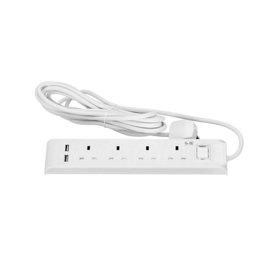 توصيلة كهرباء USB بـ 4 افياش 5M