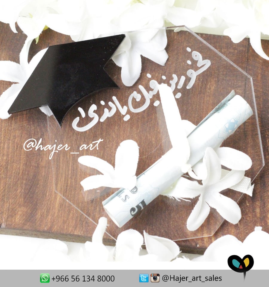 Acrylic card for presenting gifts and chocolates - distributions