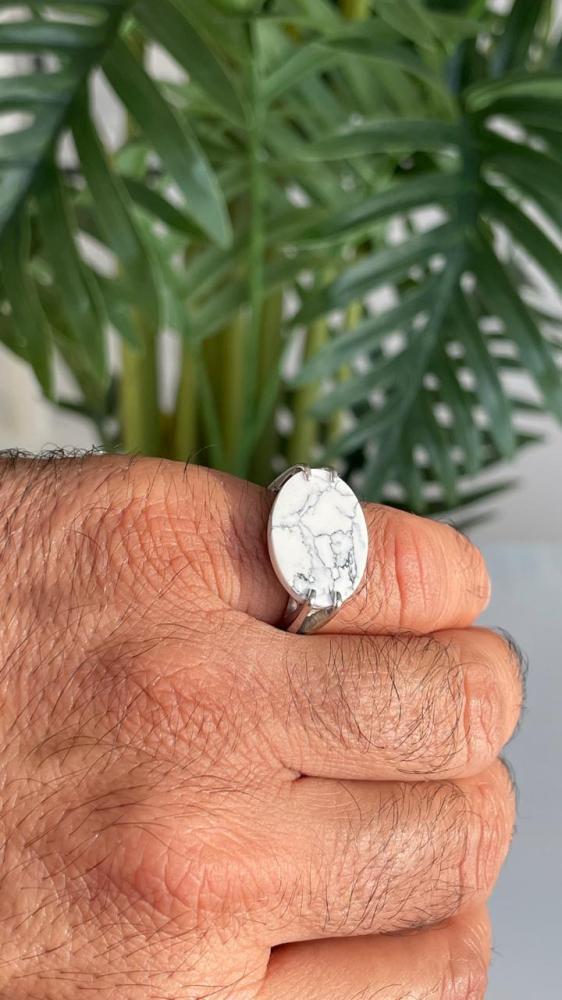 خاتم رجالي فضه 925