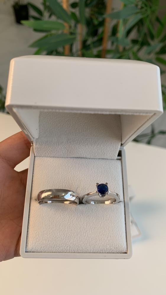 خاتمين فضه كبلز عيار 925
