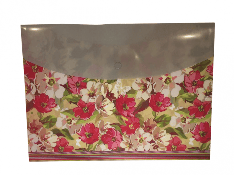 Floral Pocket File