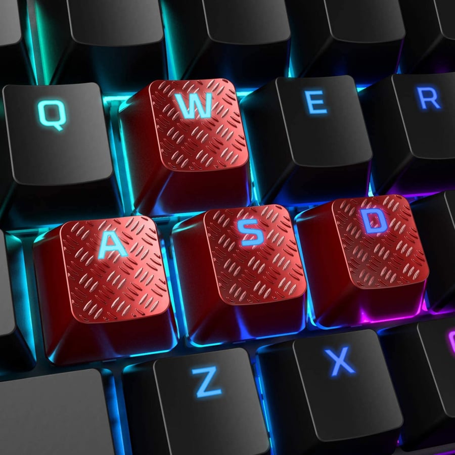 HyperX FPS & MOBA Gaming Keycaps Upgrade Kit (Red) - HXS-KBKC1