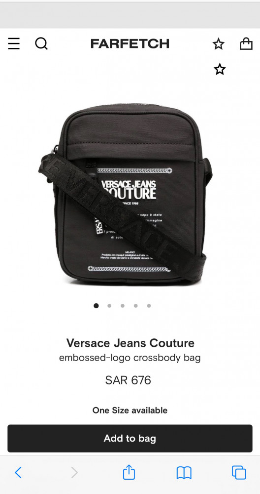 VERSACE JEANS COUTURE CROSSBODY BAG