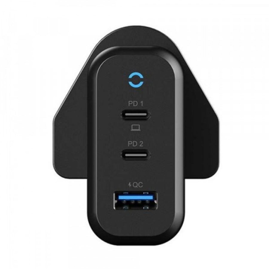 Powerology 3 Port 65W GaN Charger with PD