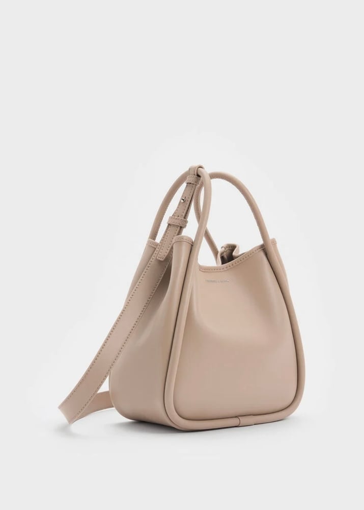 Mini Lyla Tubular Tote Bag - Taupe