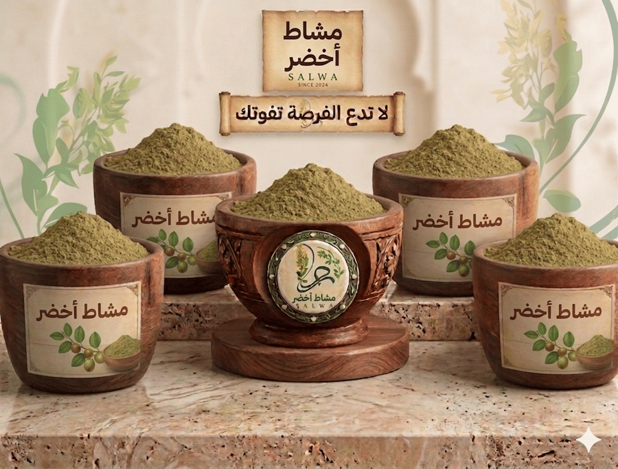 ٥ كيلو مشاط اخضر لشعر المصبوغ